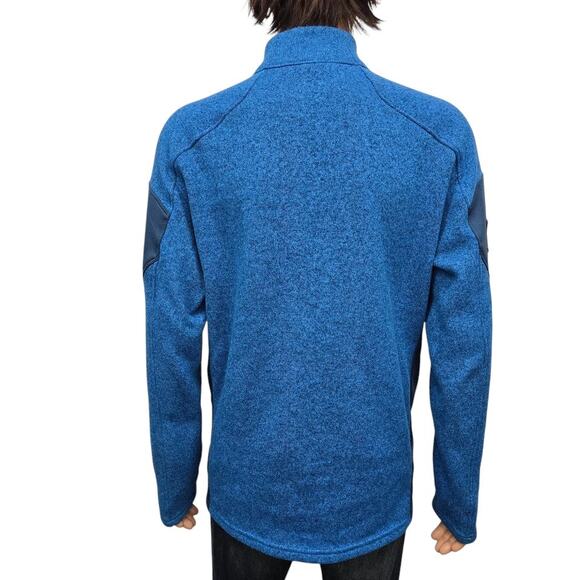 Spyder Empire Fleece Full Zip Jacket with Zippered Pockets Men L Blue - Picture 11 of 14